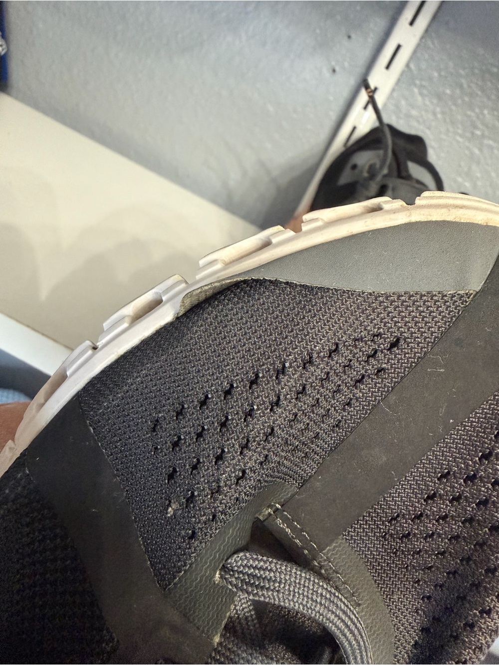 On Cloud Women's Black Peach Athletic Running Shoes - Picture 5 of 7